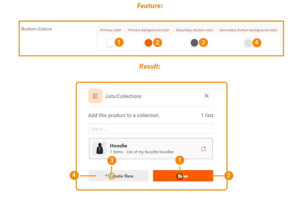 List Interaction Popup Appearance Settings - MoreConvert